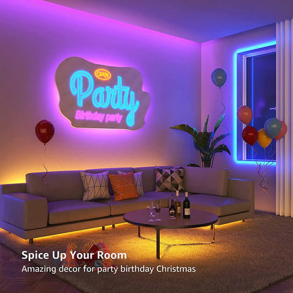 Smart RGB LED Strip Lights – WiFi & App Control, Works with Alexa & Google Home