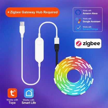 Smart RGB LED Strip Lights – WiFi & App Control, Works with Alexa & Google Home