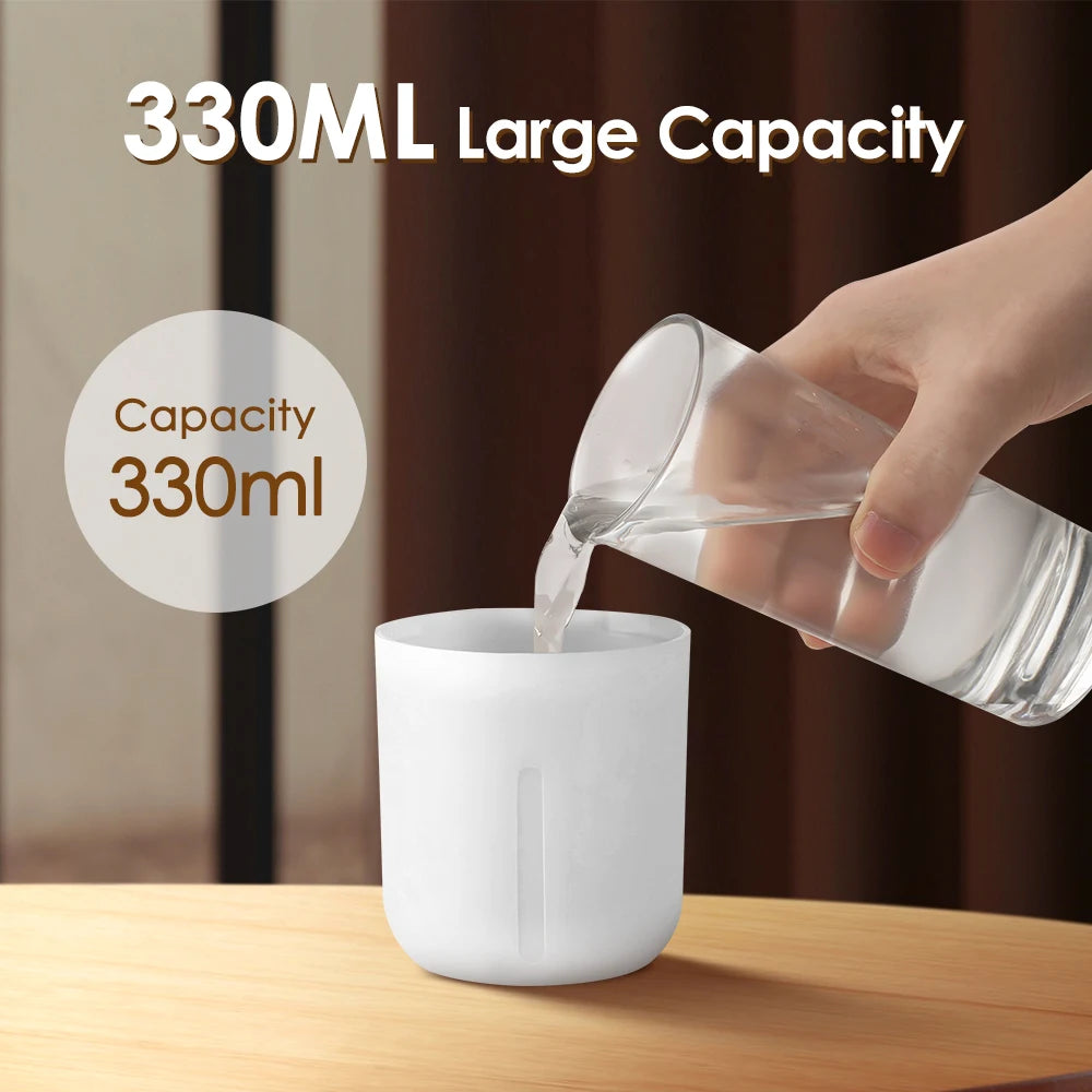 Mini LED Humidifier & Aroma Diffuser – 7 Color Ambient Light, USB, 320ml