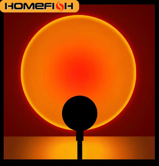 Sunset Projection Lamp – USB Mood Light for Bedroom, Photography & Cozy Spaces