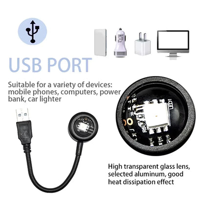 Sunset Projection Lamp – USB Mood Light for Bedroom, Photography & Cozy Spaces